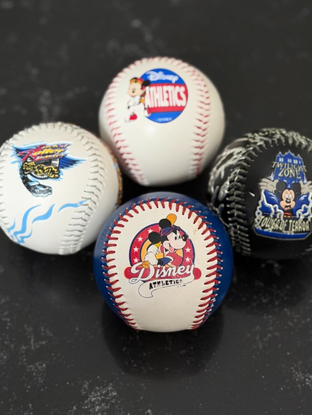 Disney World Collectible Baseballs Rock ‘n’ Roller Coaster Tower of Terror MGM - Picture 2 of 6